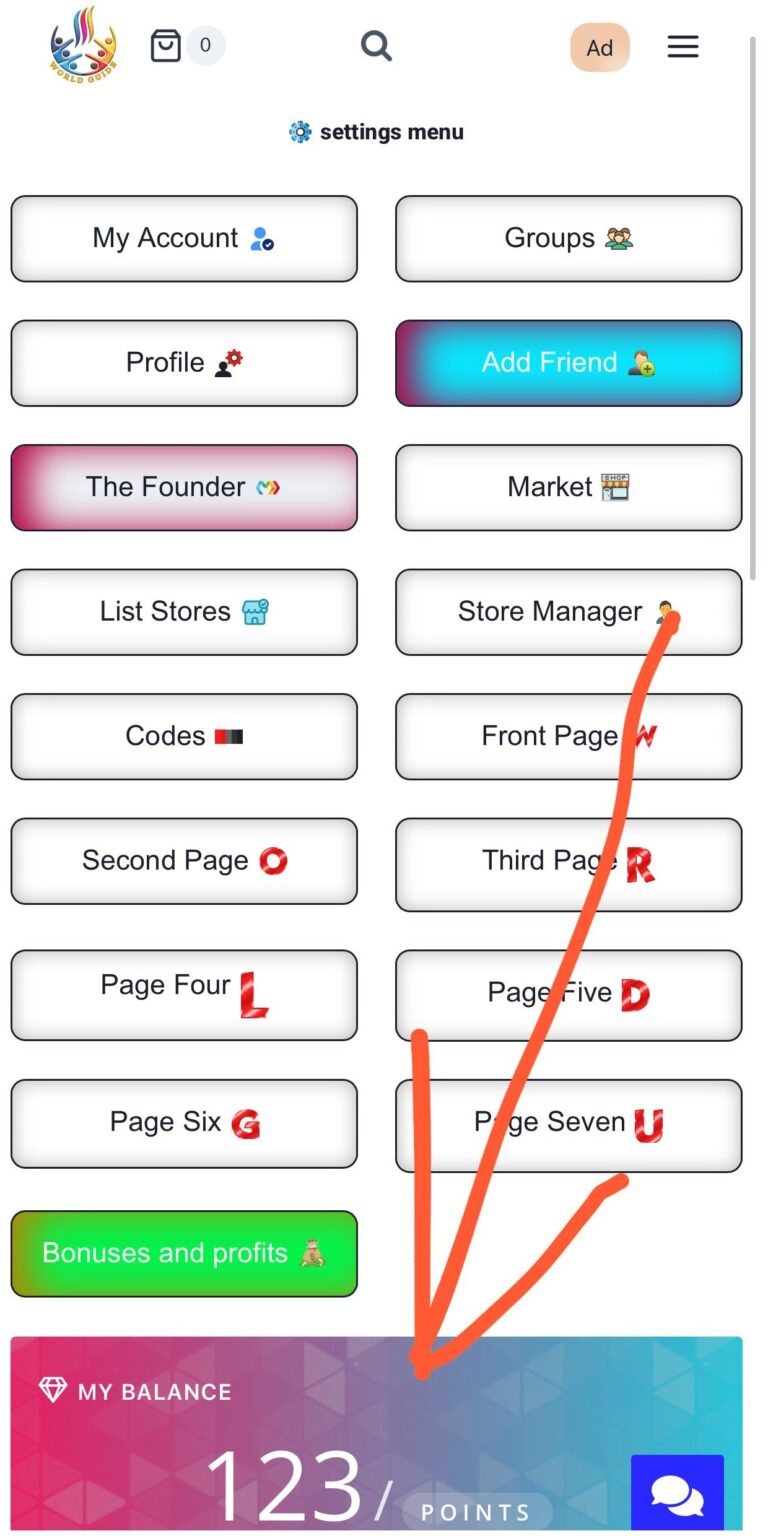 look this points in account