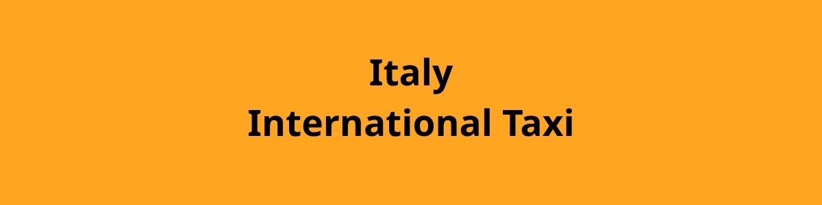 Italy International Taxi